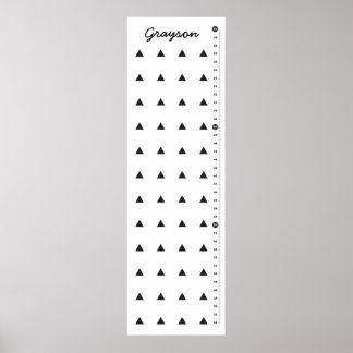 Poster Triangles noirs Enfants Carte de hauteur personnal
