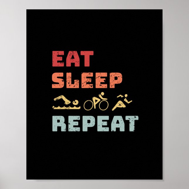 Poster Triathlon (Devant)
