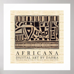 POSTER TRIBAL AFRICAIN