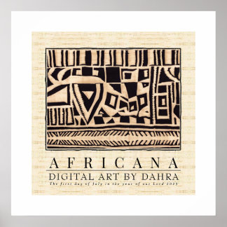 POSTER TRIBAL AFRICAIN
