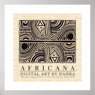 POSTER TRIBAL AFRICAIN