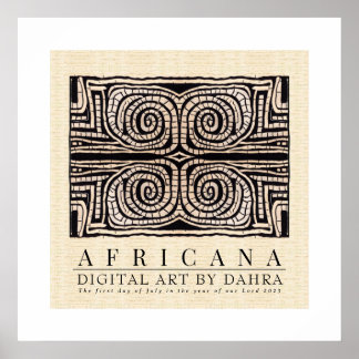 POSTER TRIBAL AFRICAIN