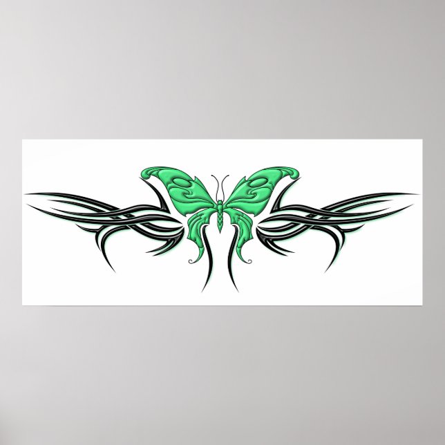 Poster Tribal Butterfly (Devant)