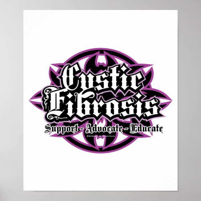 Poster Tribal de la fibrose kystique (Devant)