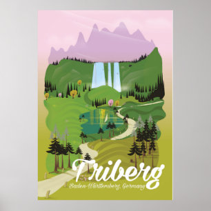 Poster Triberg, Bade-Wurtemberg, Allemagne