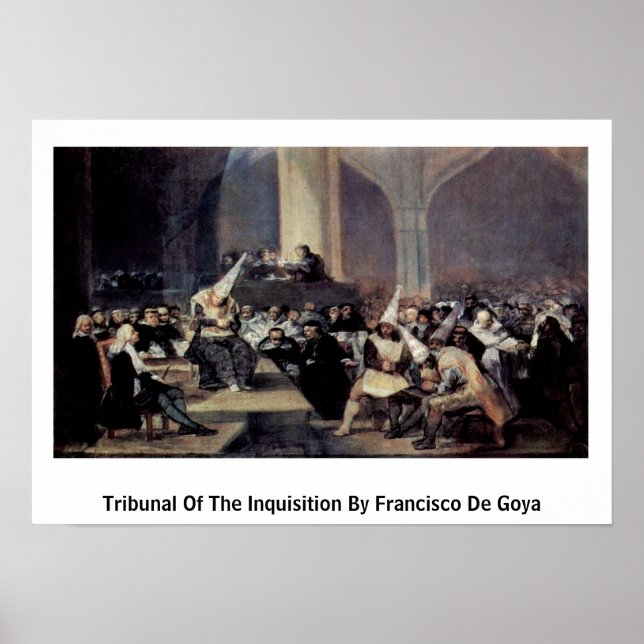 Poster Tribunal De L'Inquisition De Francisco De Goya (Devant)