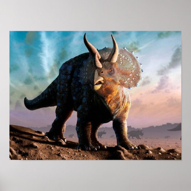 Poster Tricératops Horridus (Devant)