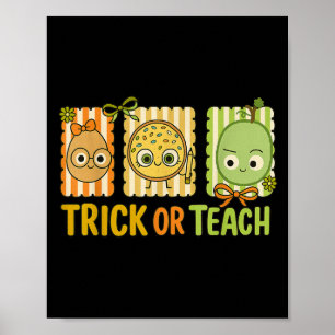 Poster Trick Or Teach, le tee-shirt de costume d'Hallowee