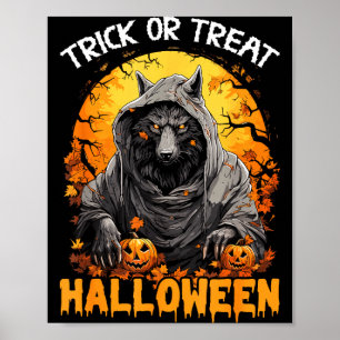 Poster Trick or treat halloween