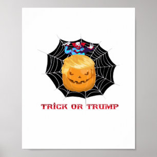 Poster Trick Ou Halloween Clown effrayant