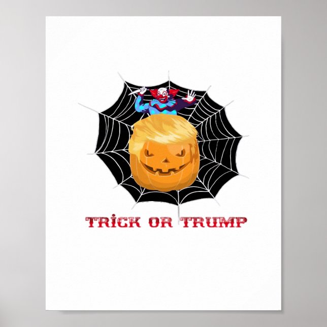 Poster Trick Ou Halloween Clown effrayant (Devant)