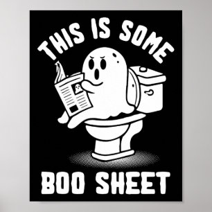 Poster Trick Ou Treat Éffrayant Ghost Ceci Est Une Fiche
