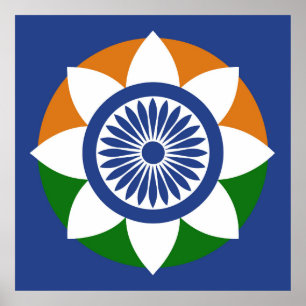 Poster Tricolor Chakra