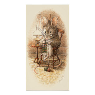 Poster Tricot de loir de grand-maman sur une chaise de