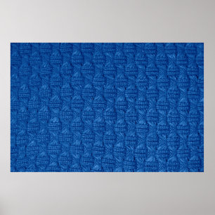 Poster Tricot de texture. Bleu pullover. ma en tissu moti