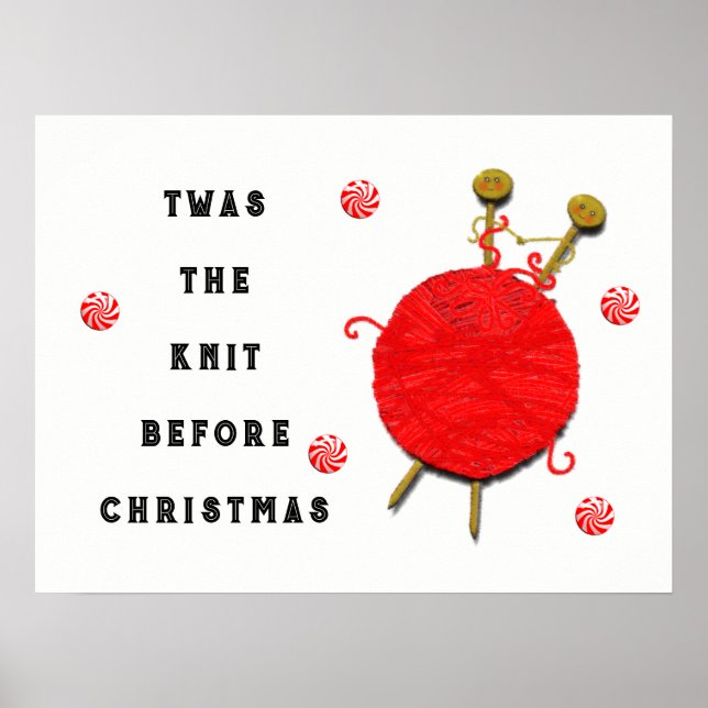 Poster Tricot Noël (Devant)