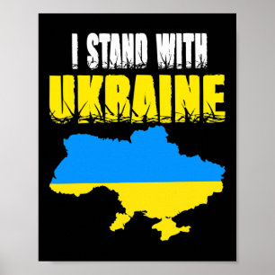 Poster Trident d'Ukraine Drapeau de l'Ukraine Drapeau ukr
