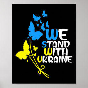 Poster Trident d'Ukraine Drapeau d'Ukraine Drapeau ukrain