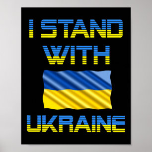 Poster Trident Ukraine Drapeau ukrainien Drapeau ukrainie
