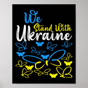Poster Trident ukrainien Drapeau ukrainien Drapeau ukrain