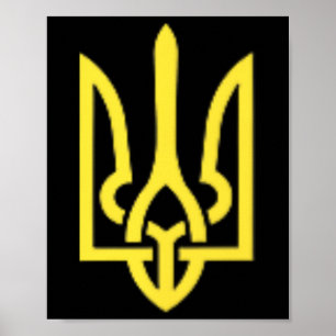 Poster Trident ukrainien - Symbole ukrainien Tryzub