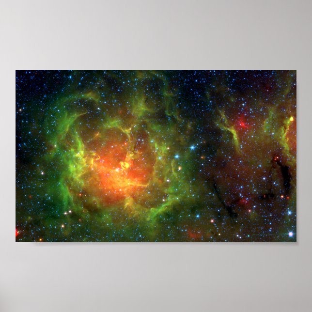 Poster Trifid Nebula NASA Spitzer (Devant)