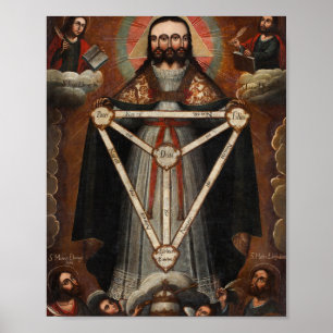 Poster Trinité trifaciale, Triple Face