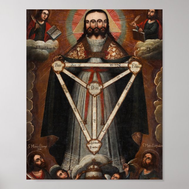 Poster Trinité trifaciale, Triple Face (Devant)