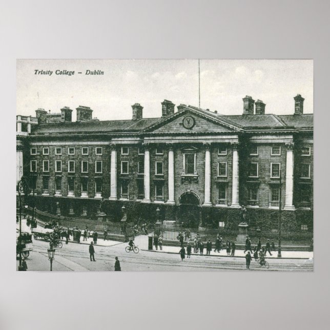 Poster Trinity College, Dublin Vintage (Devant)