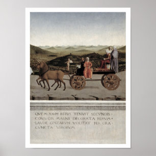 Poster Triomphe de Battista Sforza, duchesse d'Urbino. Ba