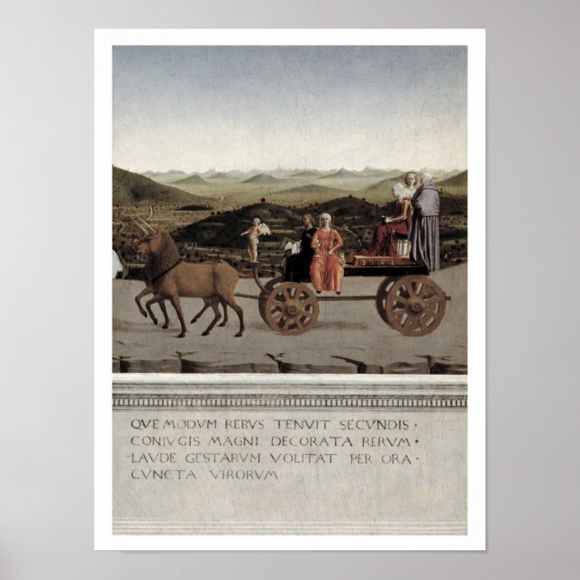 Poster Triomphe de Battista Sforza, duchesse d'Urbino. Ba (Devant)