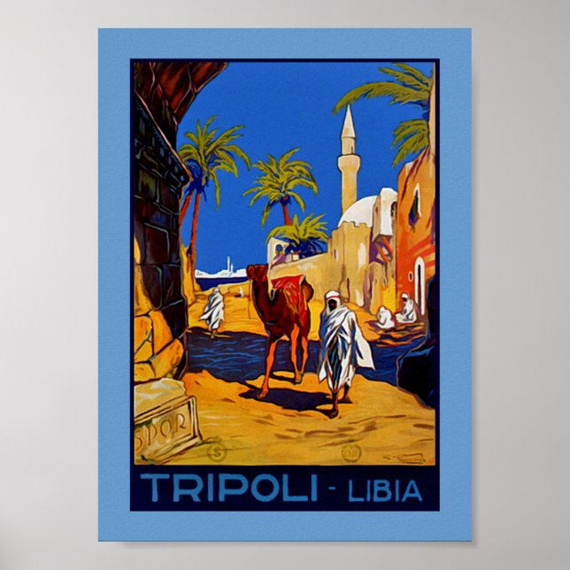 Poster Tripoli - Libia (Libye) (Devant)