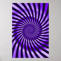 Poster Trippy : Abstrait violet