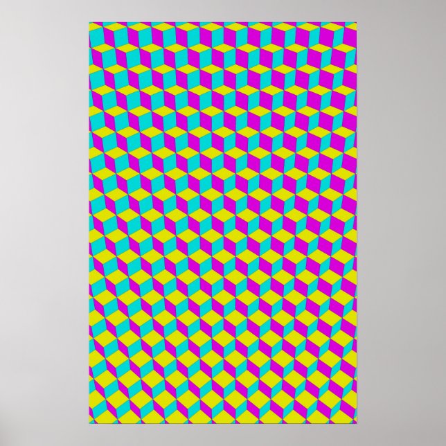 Poster Trippy : CMJN Abstrait (Devant)
