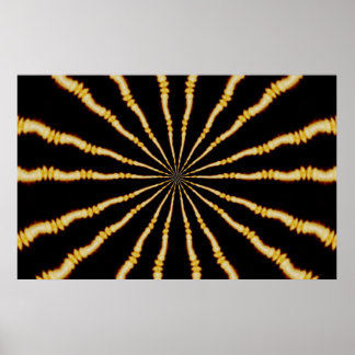 Poster Trippy hypnotique Métissant Art Psychédélique