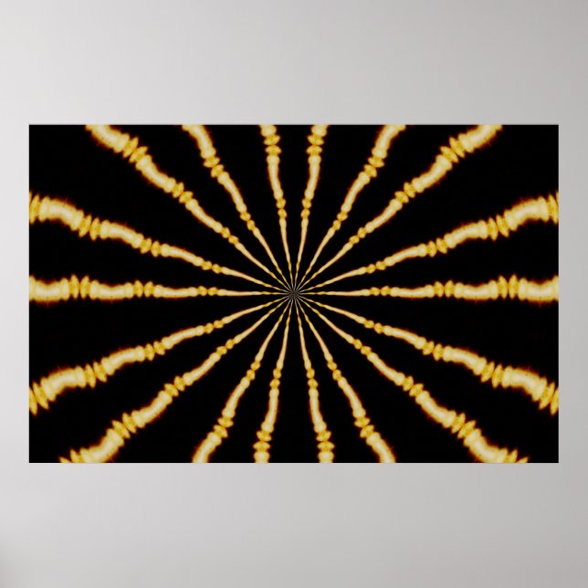Poster Trippy hypnotique Métissant Art Psychédélique (Devant)