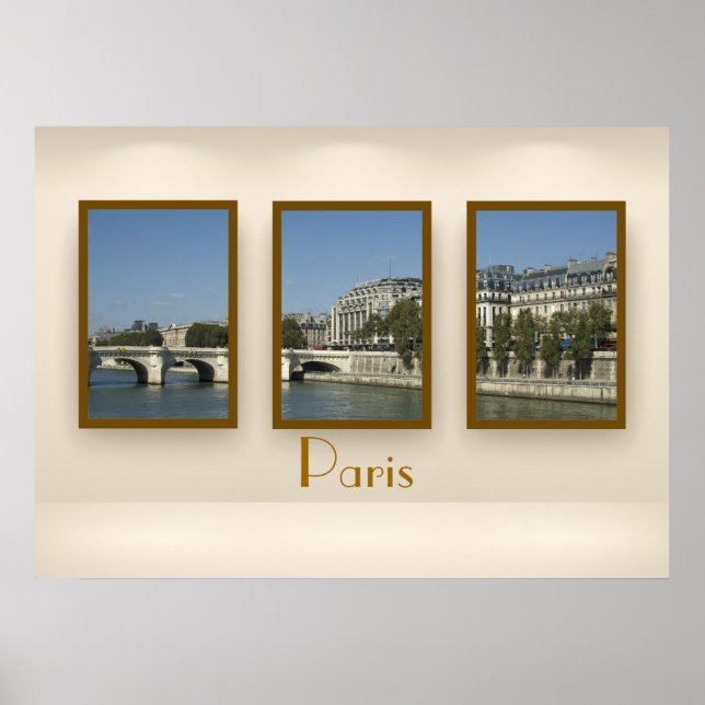 Poster Triptyque de Paris (Devant)
