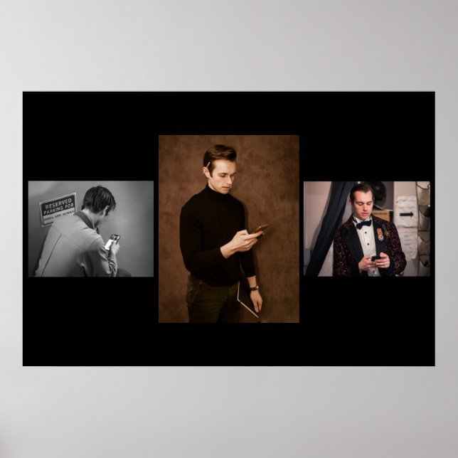 Poster Triptyque de téléphone portable (Devant)