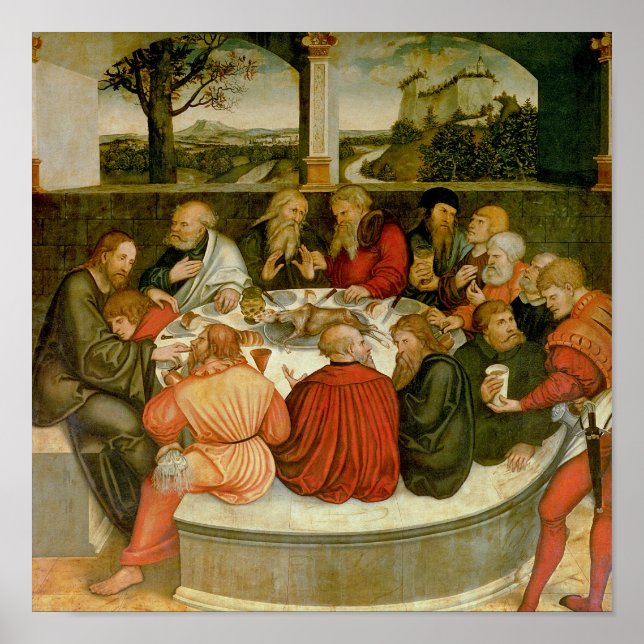 Poster Triptyque, panneau gauche, Philipp Melanchthon (Devant)