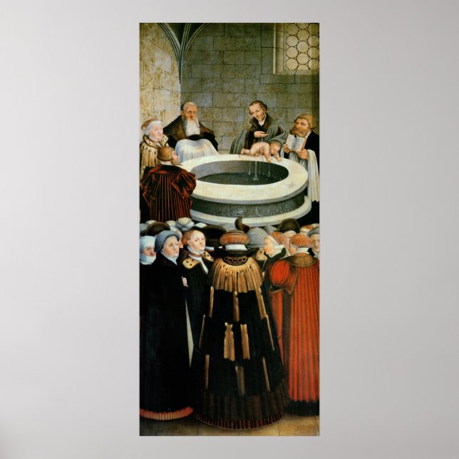 Poster Triptyque, panneau gauche, Philipp Melanchthon (Devant)