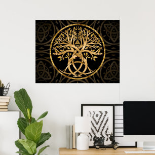 Poster Triquetra Arbre de vie