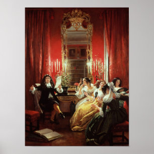 Poster Trissotin Lecture de son Sonnet