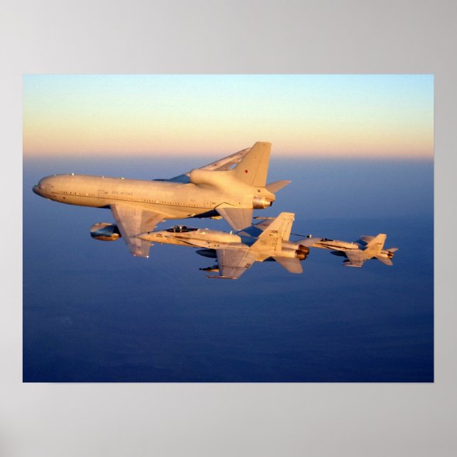 Poster Tristar RAF et Hornet F-18C (Devant)