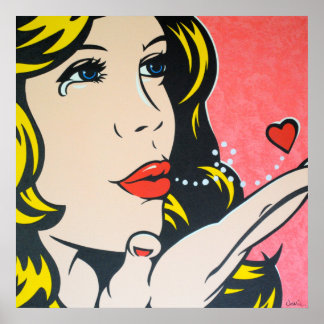 Poster Triste adieu - Art pop original