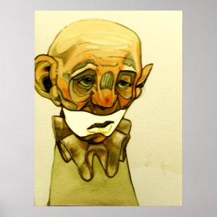 Poster triste clown