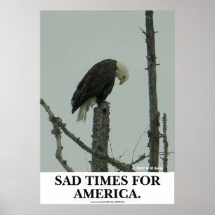 POSTER TRISTE HEURE POUR L'AMÉRIQUE.