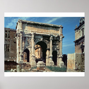 Poster Triumphal Arch of Septimius Severus, dedicated