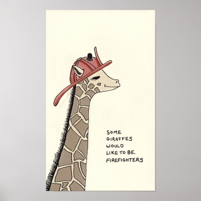 Poster trivia girafe (Devant)