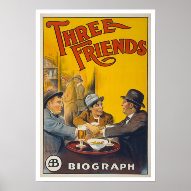 Poster Trois amis (Devant)