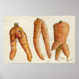 Poster Trois Carottes folles